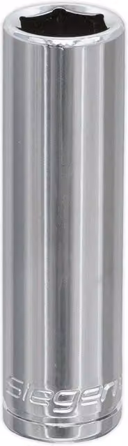 Loops 12mm Chrome Plated Deep Drive Socket 3/8 inch Square Drive in Silver Steel – 1