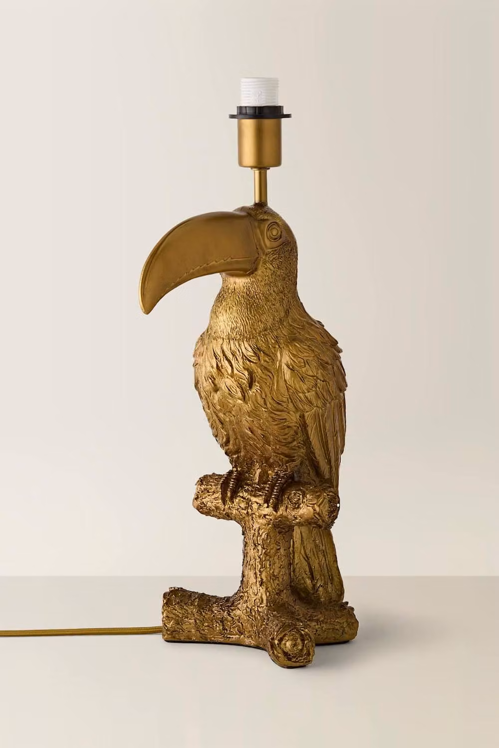 ValueLights Tuki Toucan Organic Design Table Lamp Base in Brushed Bronze and Brass – 3