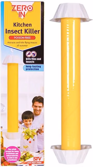 Zero In Kitchen Fly and Insect Killer Adhesive Units, Yellow, Pack of 2