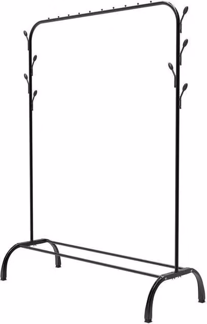 FORGEVIO Heavy Duty Clothes Rail in Black, W/D/H: 110 x 40 x 150 cm – 1