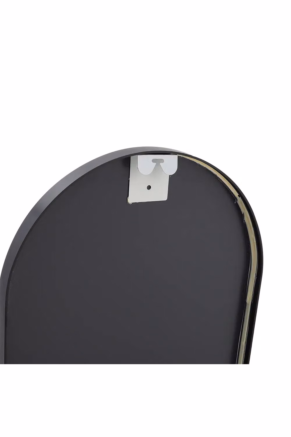 Living and Home Black Arched Metal Full Length Mirror with Floor Stand and Wall Mount, W: 40 cm, H: 150 cm – 2