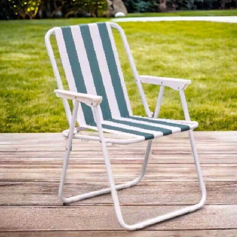 EONLION Green Folding Camping Deck Chair for Garden and Lawn – 3