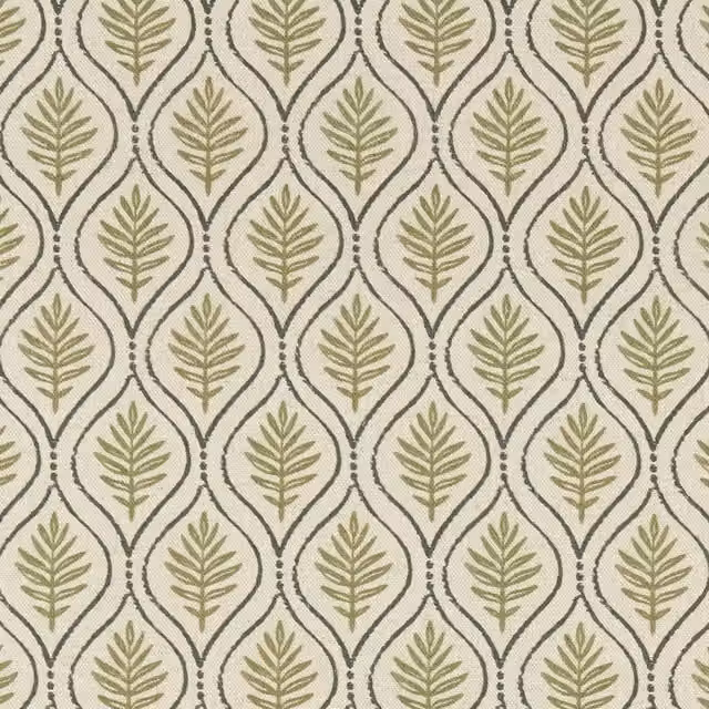 Ashley Wilde Calvia Olive Green Cotton and Linen Fabric