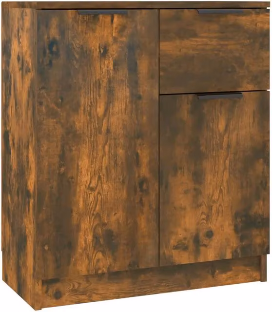 Berkfield Home Smoked Oak Sideboard in Brown, W/D/H: 60 x 30 x 70 cm