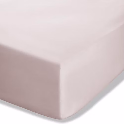 Catherine Lansfield Easy-Iron Percale Combed Cotton Super King Fitted Sheet, Pink, W/D/H: 200 x 200 x 25 cm – 2