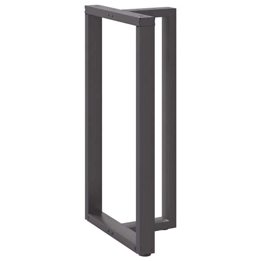 Berkfield Home Modern T-Shaped Bar Table Legs, 2 Pieces, Anthracite Dark Grey, W: 60 cm, D: 35 cm, H: 110-111 cm – 3