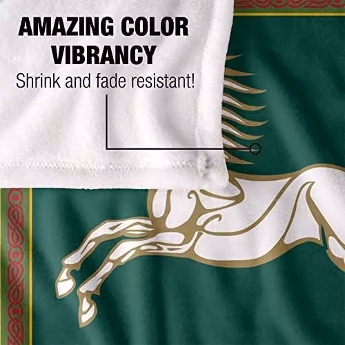 LOGOVISION White Microfibre Fleece Throw Blanket, W: 152 cm, D: 127 cm – 3