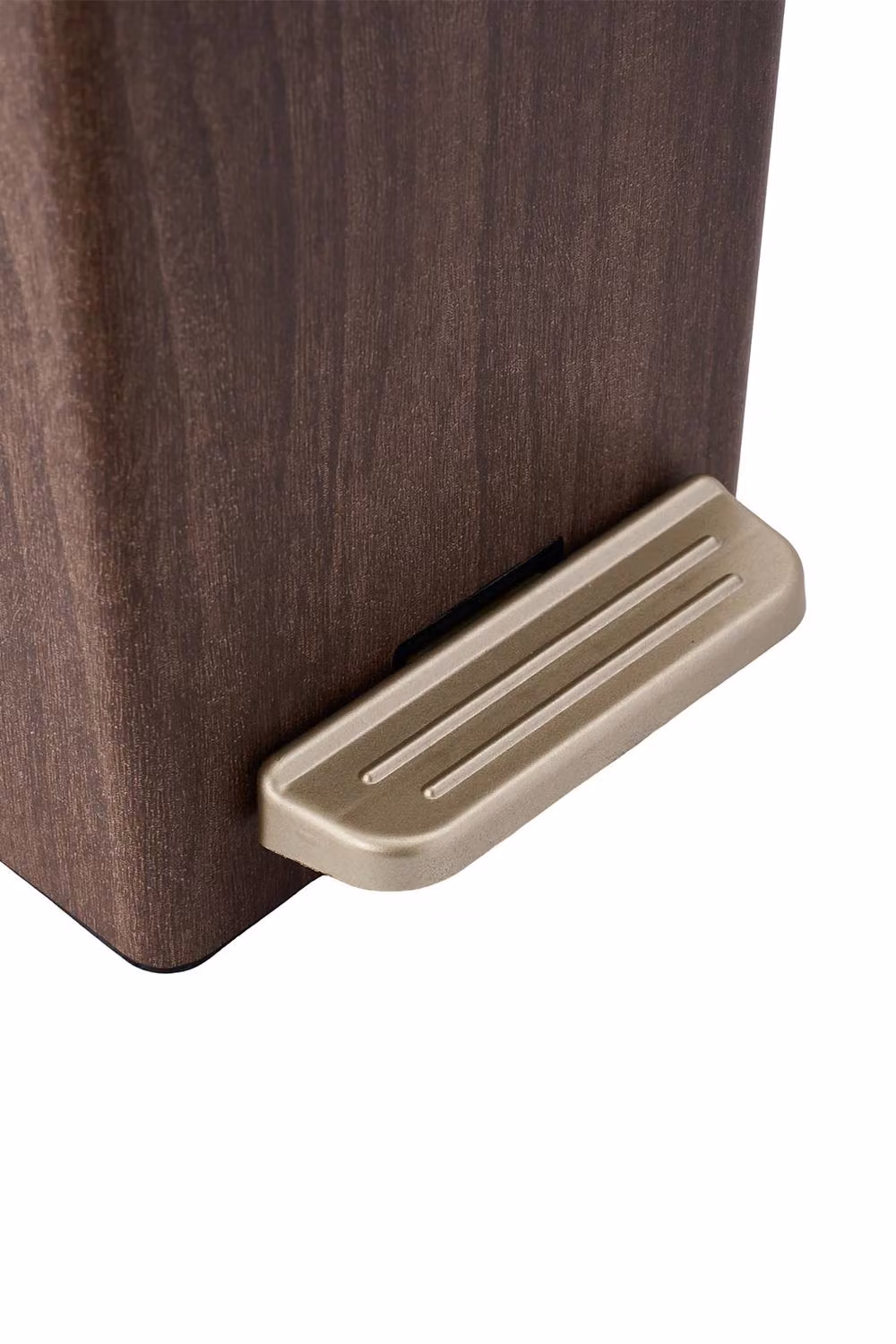 Garden Sanctuary Slim Pedal Rubbish Bin with Soft Close Lid and Removable Inner Bucket in Brown – 2