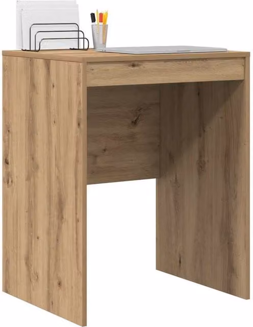 Berkfield Home Modern Writing Desk in Artisan Oak Brown, W/D/H: 60 x 50 x 76 cm – 1