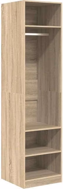 Berkfield Home Sonoma Oak Wardrobe in Brown, W/D/H: 50 x 50 x 200 cm – 1