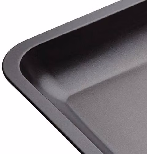 MasterClass Non-Stick Carbon Steel Sloped Roasting Dish, Grey, W: 33 cm, D: 25.5 cm – 7