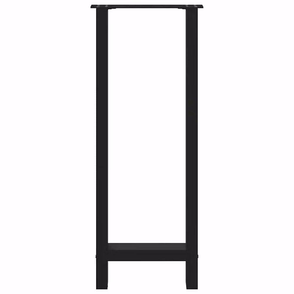 Berkfield Home Black Steel Coffee Table Legs, 2 Pieces, H: 100-101 cm x W: 40 cm – 3