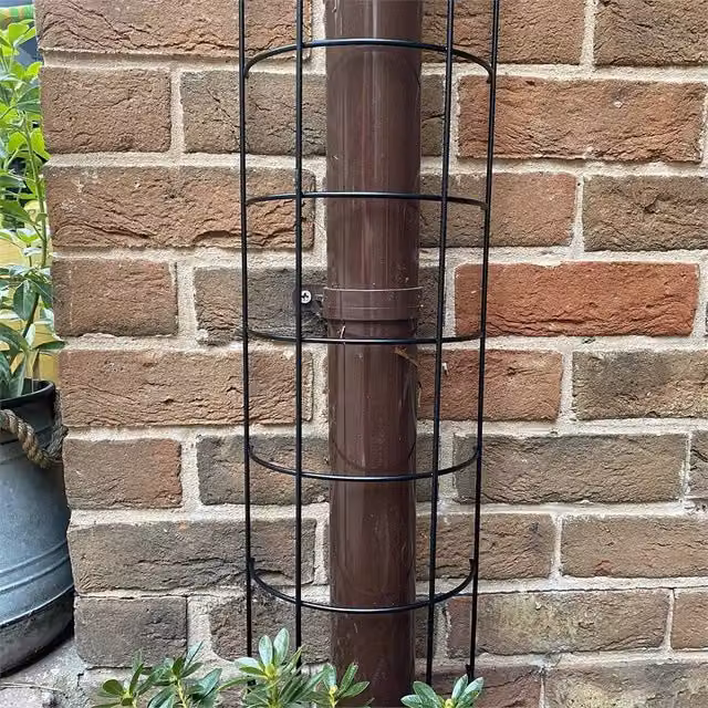 SPETLEK Set of 2 Black Metal Semi Circle Garden Trellis Plant Supports, Height: 100 cm