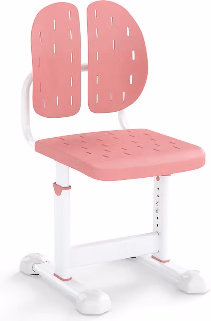 Costway Modern Height Adjustable Children's Desk Chair in Pink