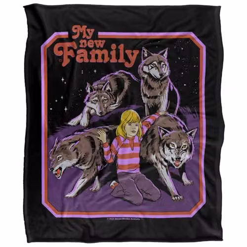 Steven Rhodes My New Family Multicolour Silky Touch Super Soft Fleece Throw Blanket W/D/H: 152 x 127 cm – 5