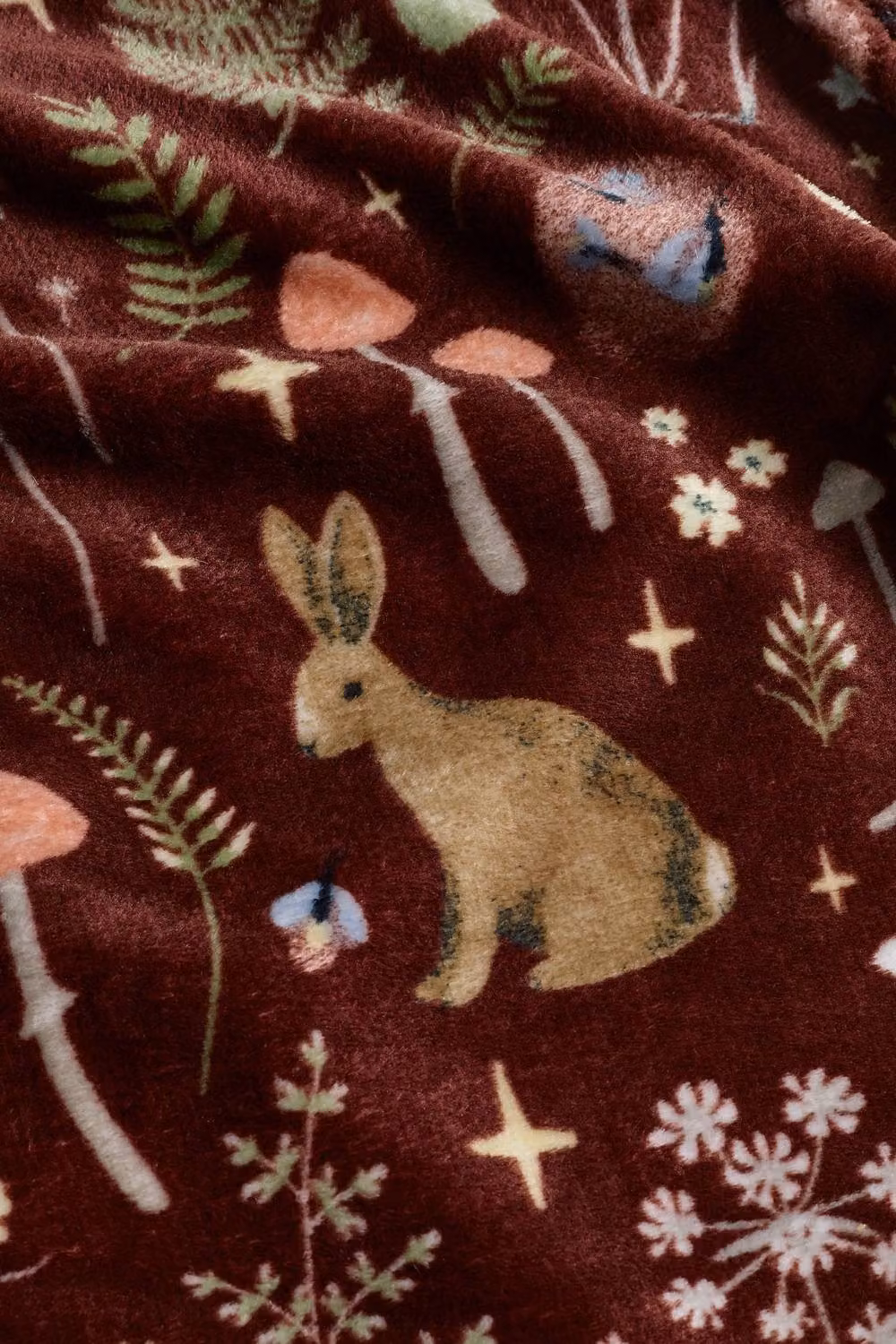 Catherine Lansfield Enchanted Twilight Animals Cosy Fleece Blanket Throw in Brown, W/D/H: 130 x 170 cm – 3