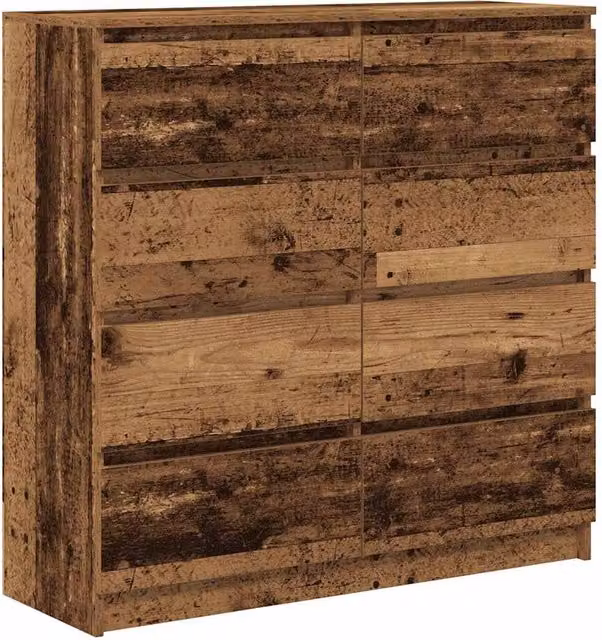 Berkfield Home Old Wood Sideboard in Brown, W/D/H: 100 x 35 x 99 cm – 1