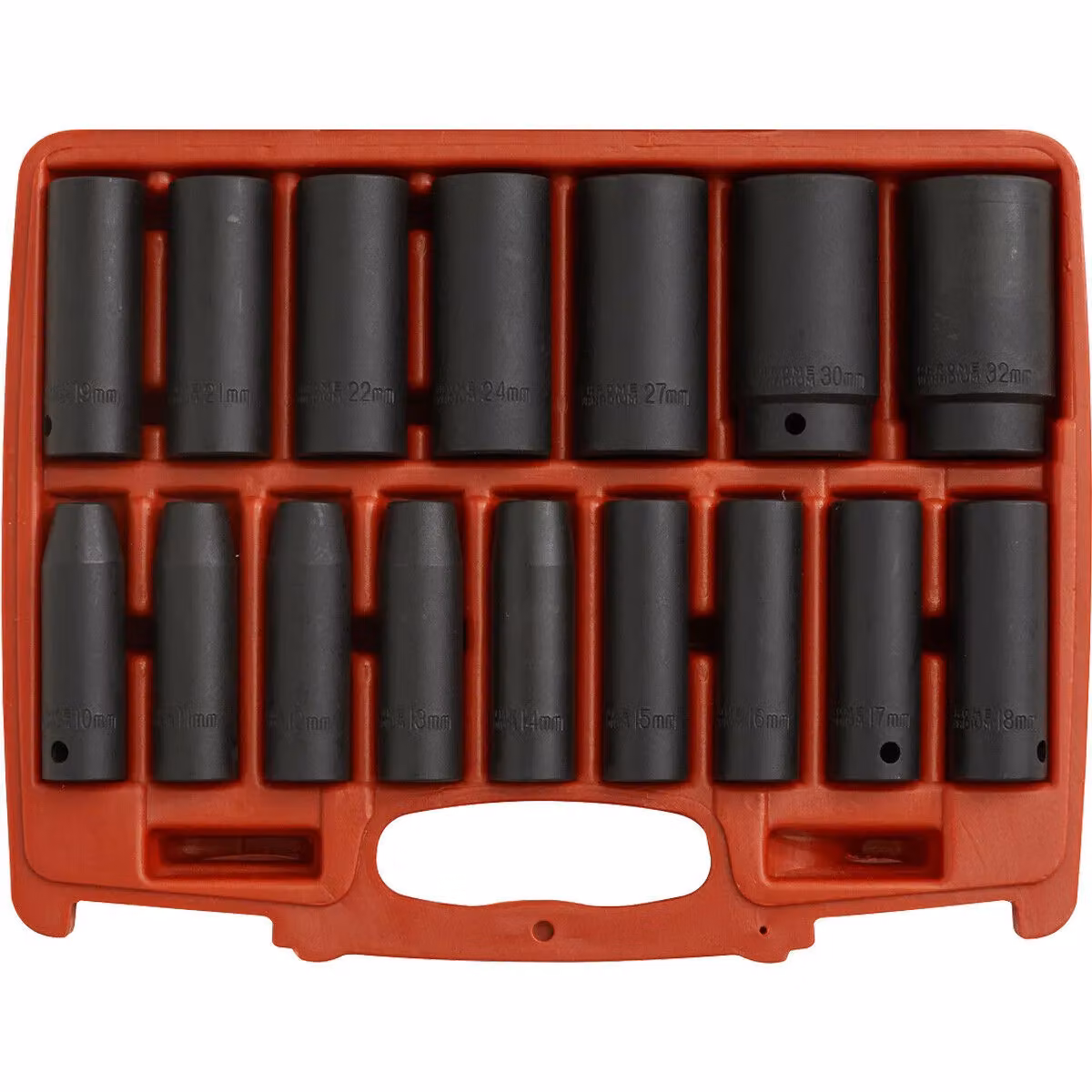 Loops 16 Piece Deep Impact Socket Set, 1/2 inch Sq Drive, Chrome Vanadium Steel, Black and Multicolour – 3