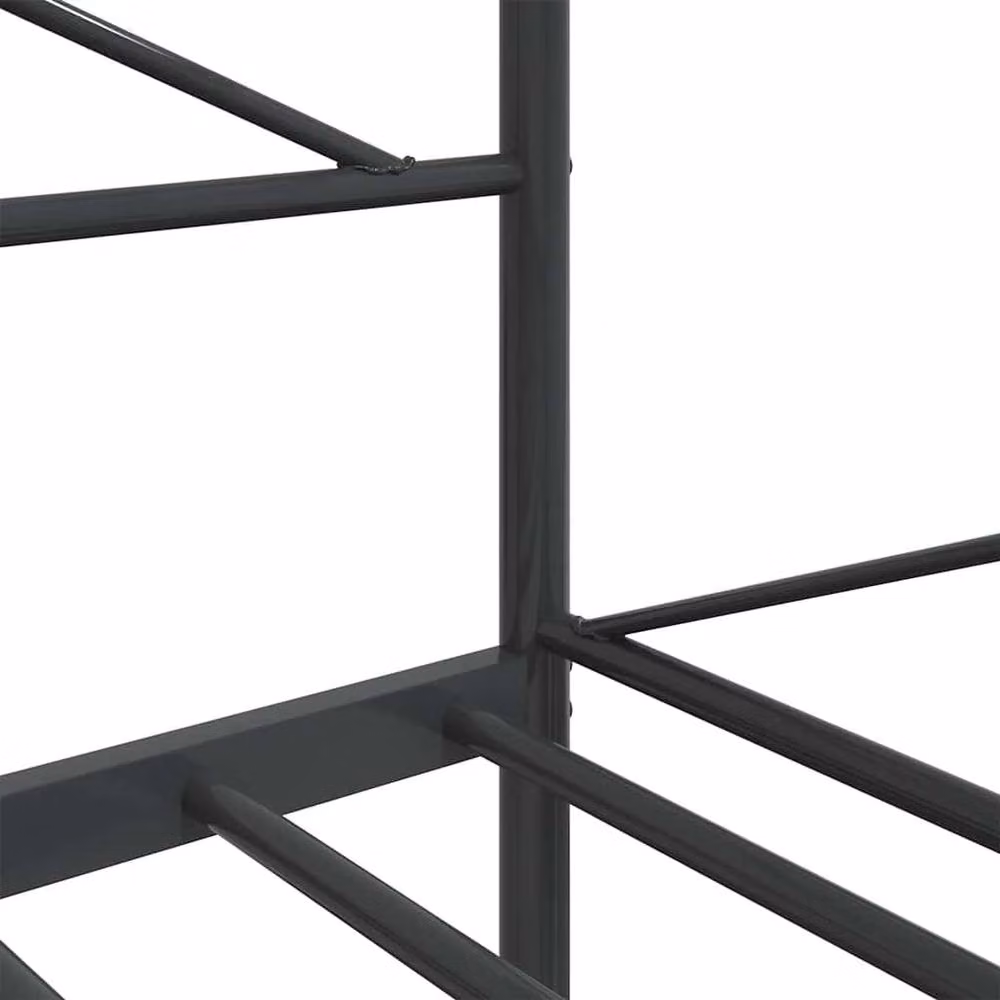 Berkfield Home Durable Metal Day Bed in Black, W/D/H: 100 x 200 cm – 4