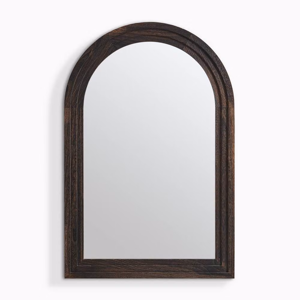 FurnitureboxUK Liora Arch Full Length Mirror in Brown Walnut Wood, W: 80 cm, H: 120 cm – 2