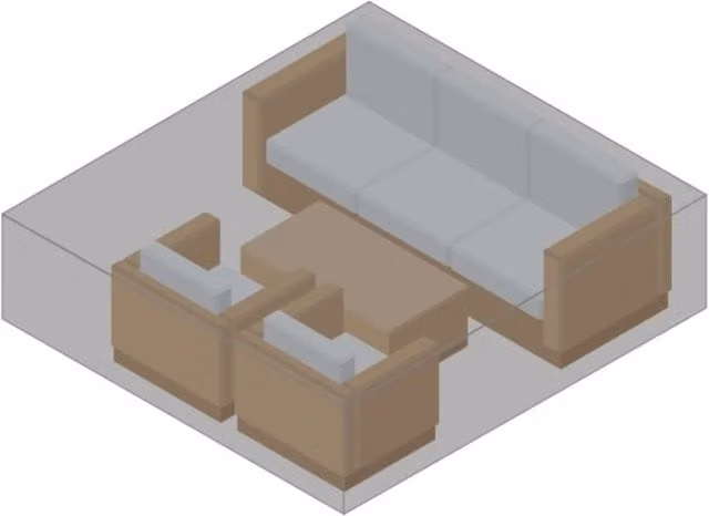 Primrose Living Sofa Furniture Protective Cover - Black