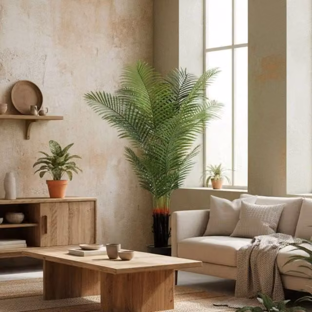 Wyld Haus 150cm Artificial Areca Palm Tree in Pot, Green