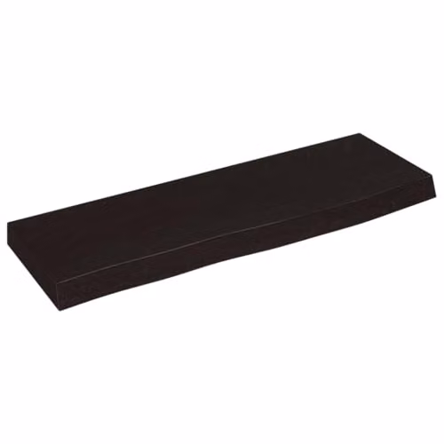 vidaXL Rustic Oak Wall Shelf, Brown, W: 60 cm, D: 20 cm, H: 4 cm
