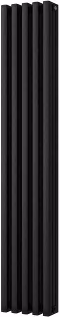 UK Radiators Temple Black Square Tube Vertical Cast-Iron Style Column Radiator, H: 180 cm, W: 32.2 cm – 1