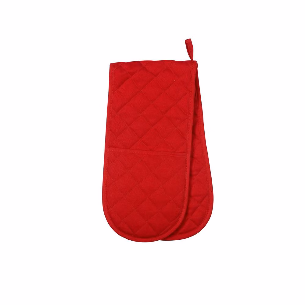 Dexam Love Colour Double Oven Gloves in Scarlet Red Cotton – 2
