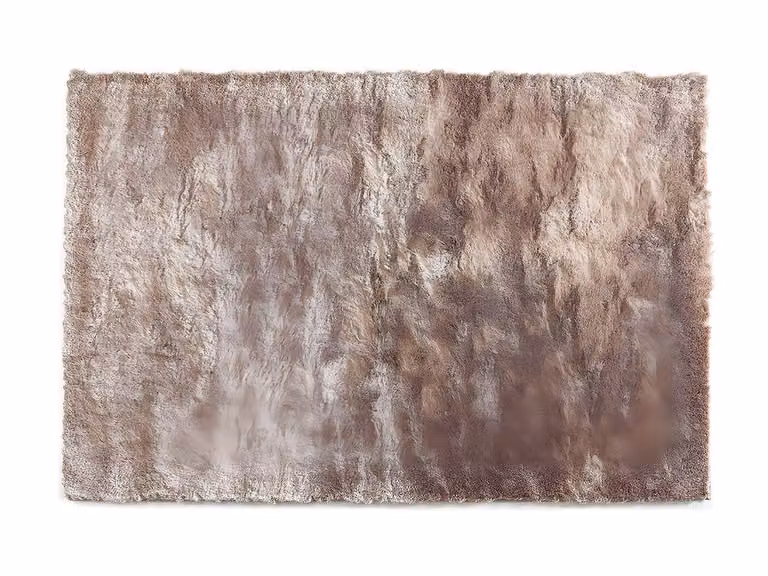 Vente-unique Ultra Soft Shaggy Shag Rug in Beige, W: 160 cm, L: 230 cm