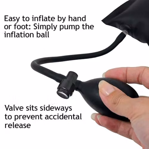 Spares2go Appliance Lifter Air Wedge Shim Levelling Stabiliser Bag, Black – 5