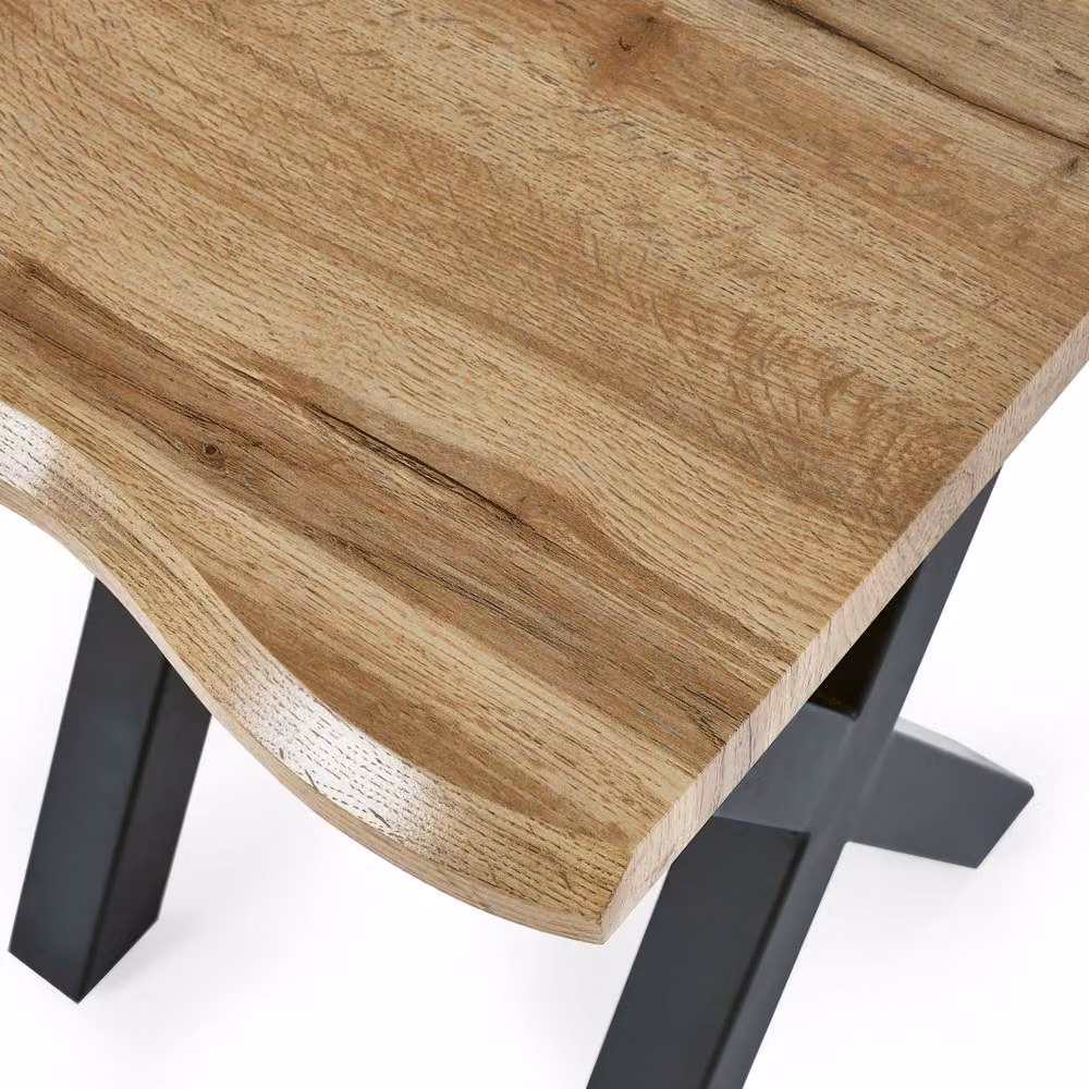 Cheshire Fairmont Contemporary Lamp Table in Oak and Black – 3