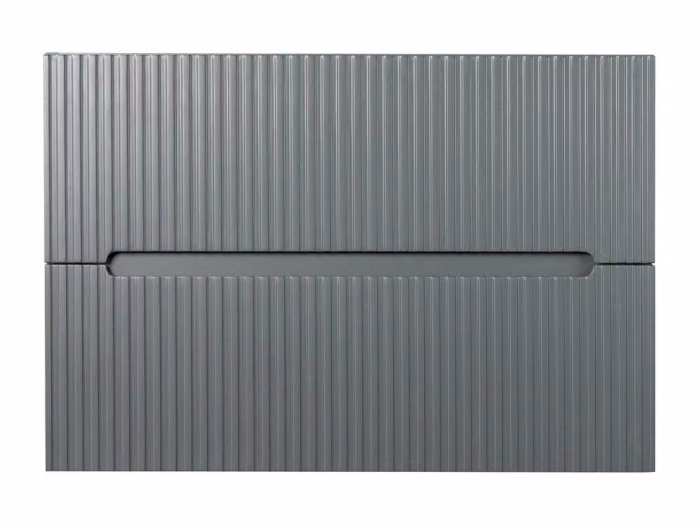 PAVANI Vente-unique Wall-Mounted Vanity Unit with Grey Stripes, W/D/H: 80 x 45.5 x 55 cm – 2