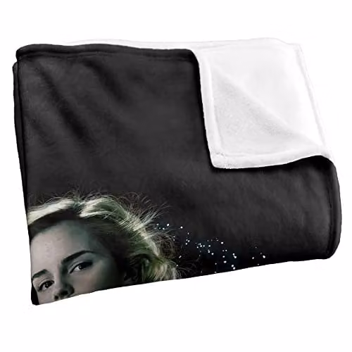 Warner Brothers Harry Potter Hermione Ready Soft Fleece Blanket, White, W/D/H: 152 x 127 x 1 cm – 2