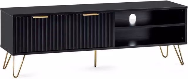Cheshire Premium Bellano TV Unit in Matt Black – 1