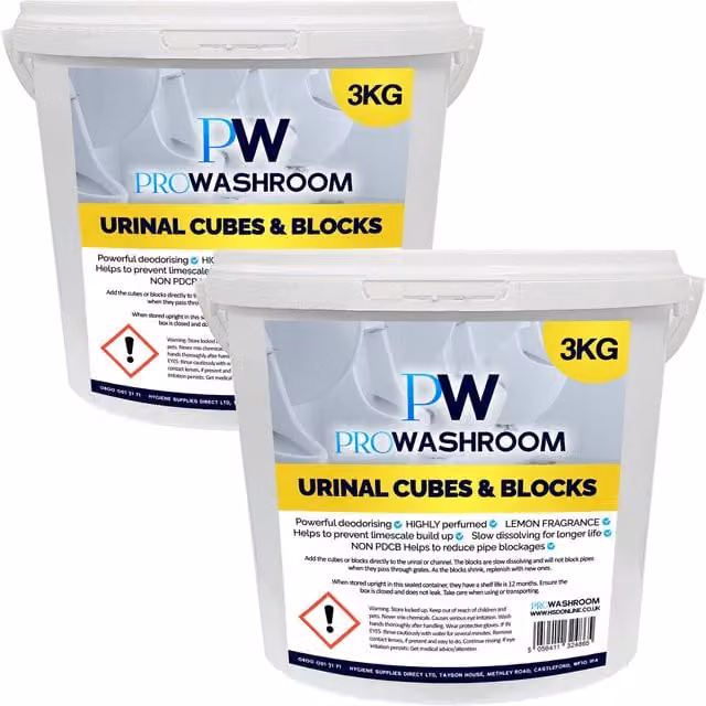 Pro-Washroom Urinal Channel Blocks with Lemon Fragrance, 6kg