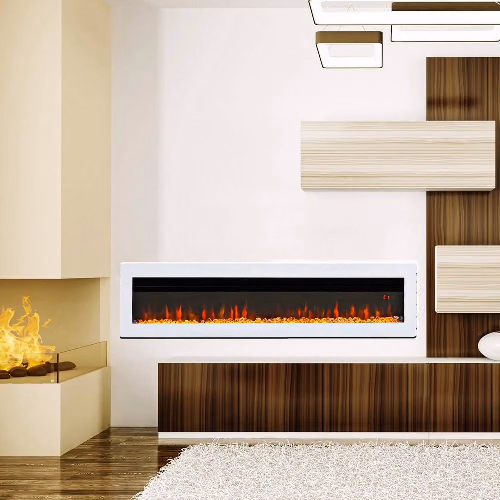 PAWNORA White Standing Electric Glass Heater – 5