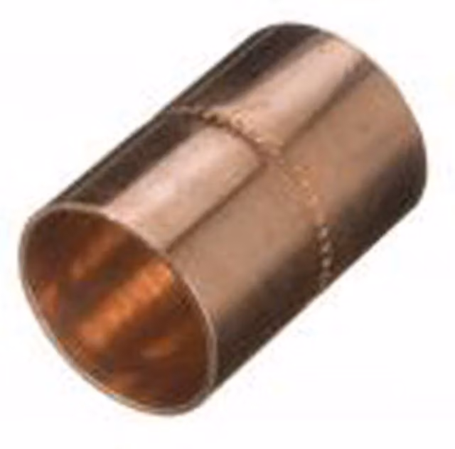 Prima Plus Endfeed Coupling 8mm Grey Copper Fitting