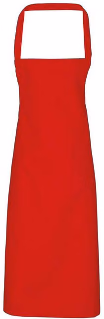 Premier Cotton Bib Apron in Red