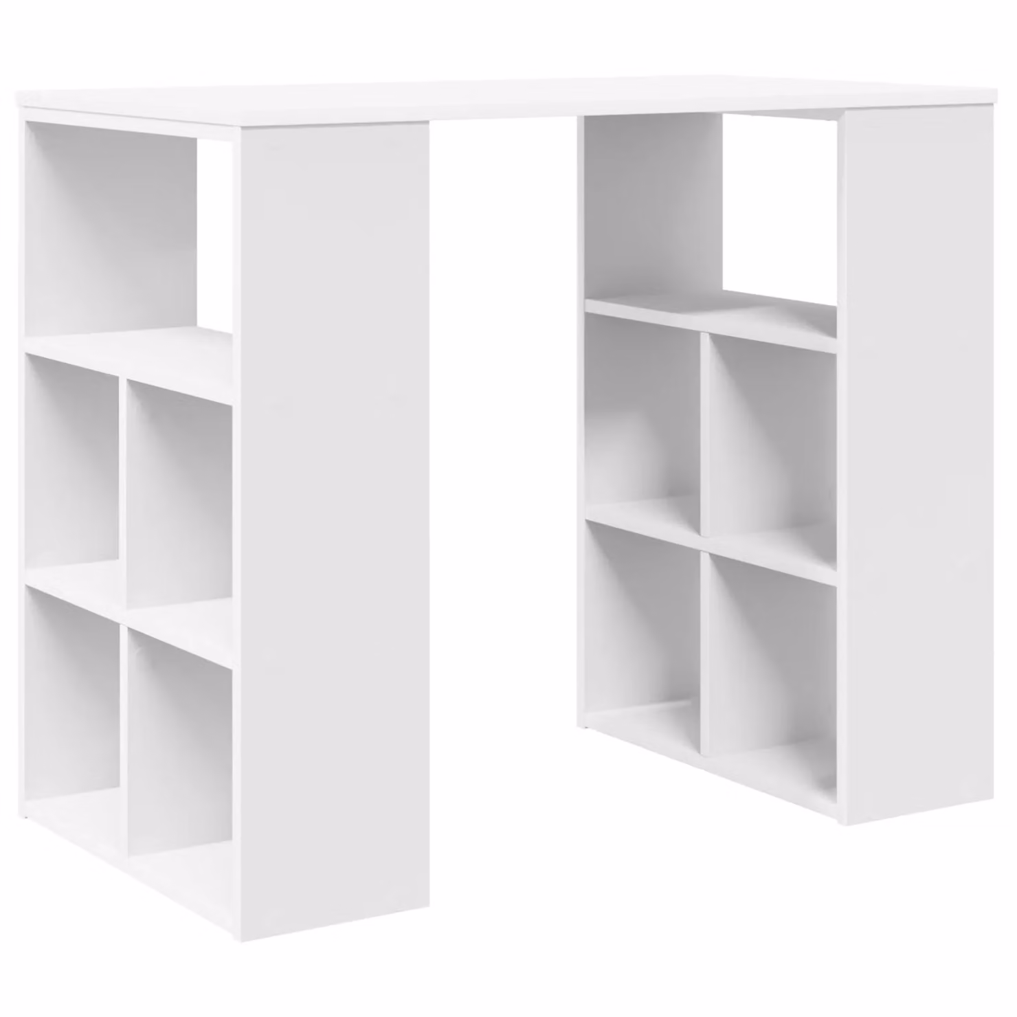 Berkfield Home White MDF Corner Desk with Storage