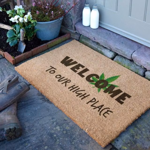Artsy Mats Welcome To Our High Place Doormat, Brown, W: 90 cm, D: 60 cm – 1