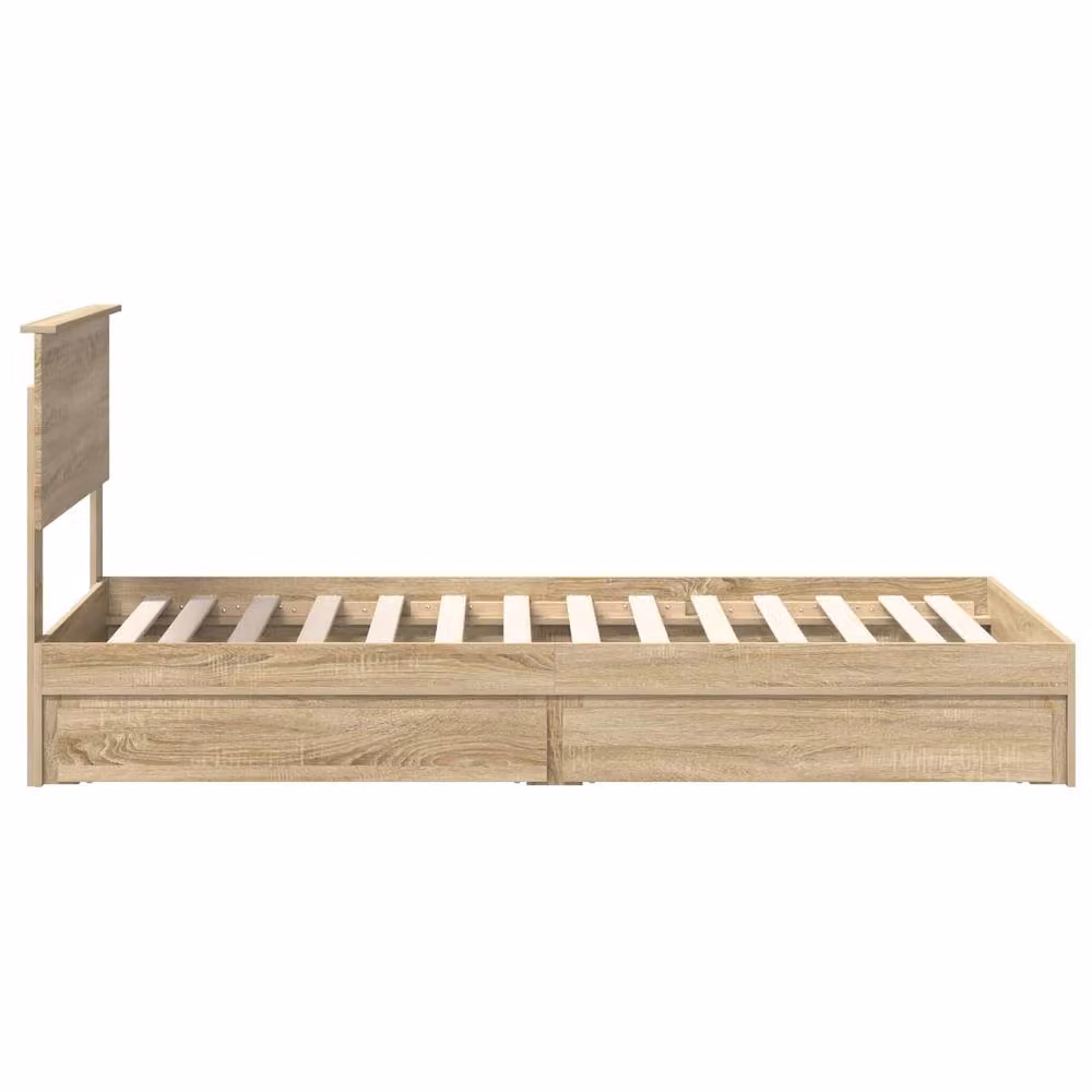Berkfield Home Sonoma Oak Storage Bed with Drawer, Brown, W/D/H: 90 x 190 cm – 2