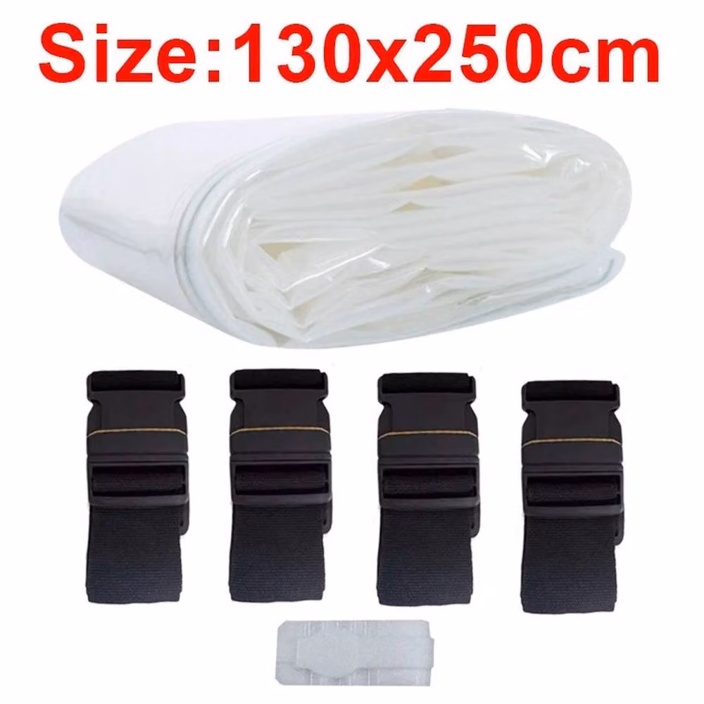 Hinsinc Large Vacuum Storage Bags in White and Transparent, 50 x 50 cm – 3