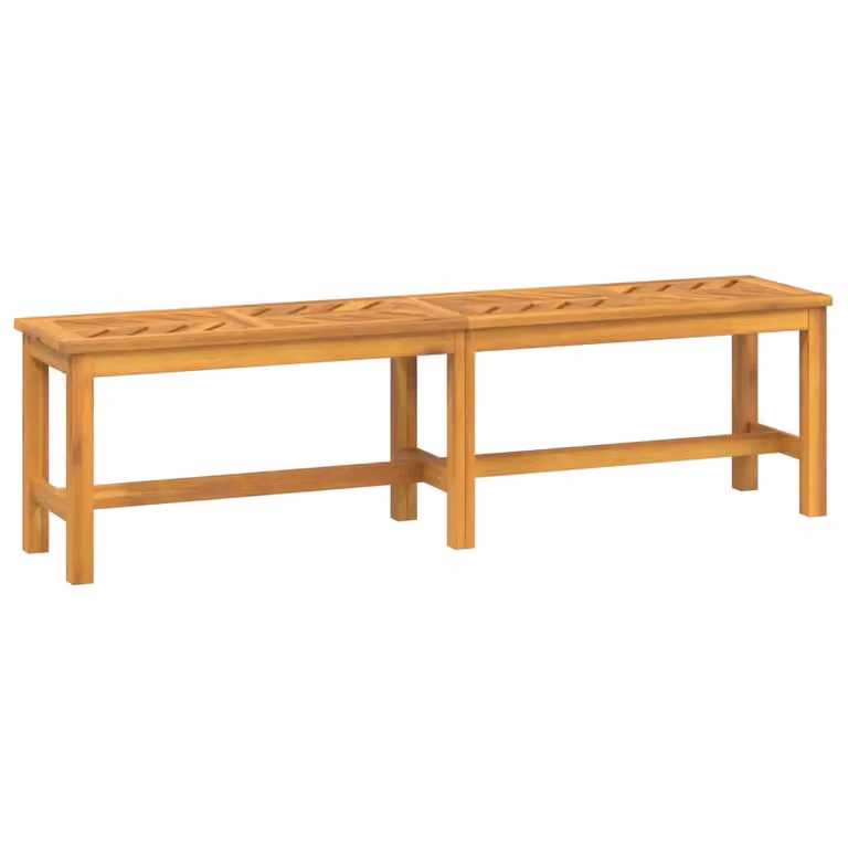 Berkfield Home Brown Acacia Wood Garden Bench, Width: 150 cm