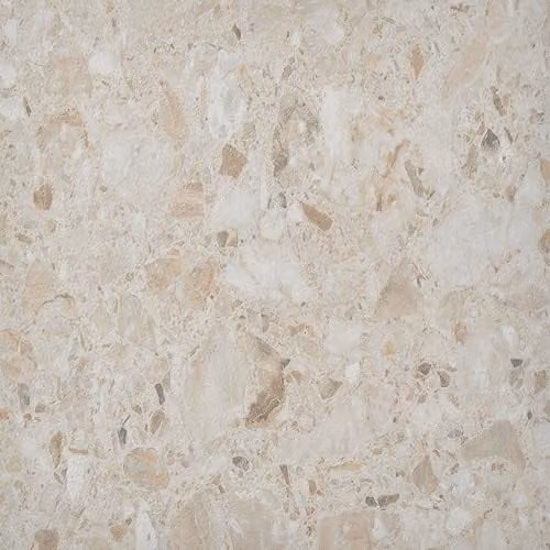 Novecrafto Self Adhesive Terrazzo Vinyl Floor Tiles in Beige, Stone Look, 30 Pack, W/D/H: 30.5 x 30.5 cm