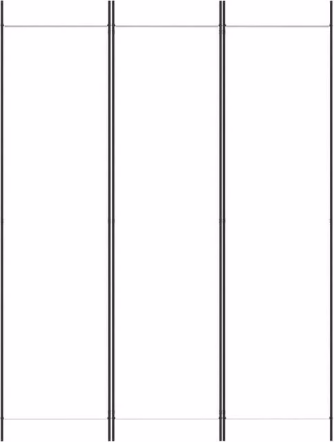 Berkfield Home 3-Panel Minimalist Room Divider in White, W/H: 150 x 200 cm