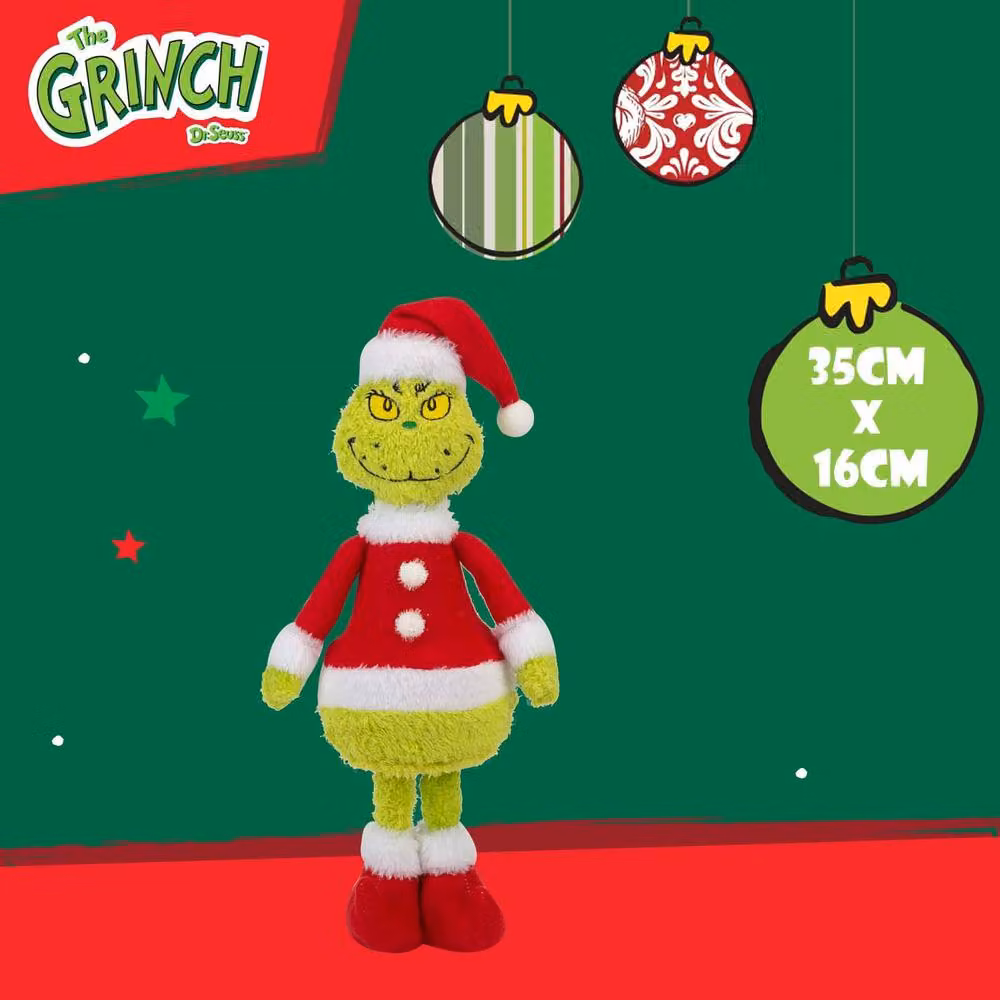 VFM e-Store Grinch Standing Christmas Decoration, Green, H 35 cm x W 16 cm x D 16 cm – 2