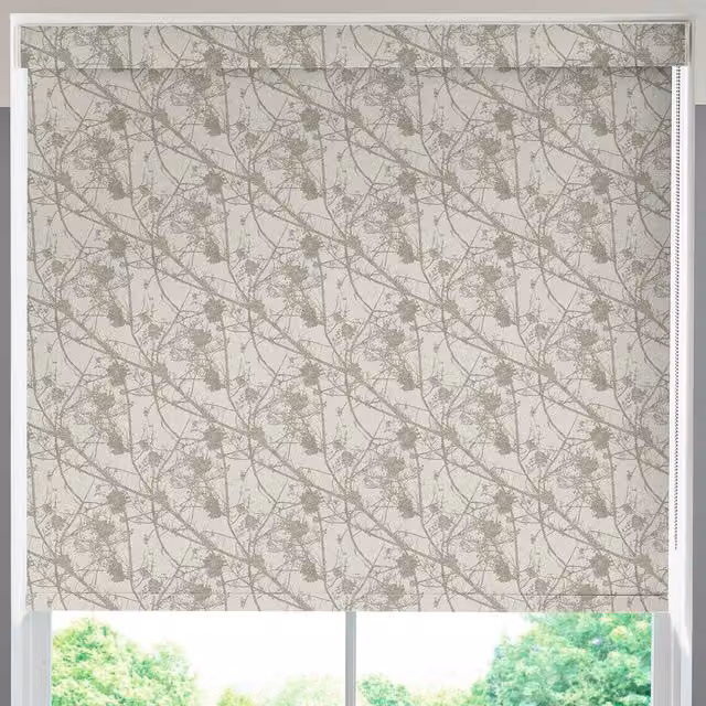 Terrys Made to Measure Blackout Roller Blind in Beige Polyester with UV Resistance
