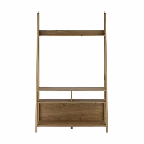Lemon Pavilion Furniture Tiva Ladder TV Unit in Brown Oak, W105 x D38.6 x H175.4 cm – 1