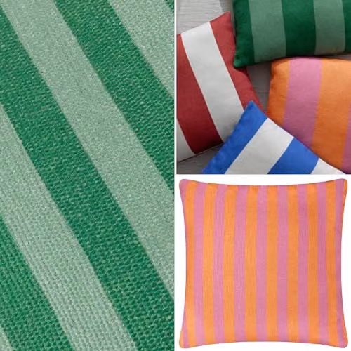 Furn Deck Stripe Woven Outdoor Cushion in White and Blue, 59 x 59 cm – 3